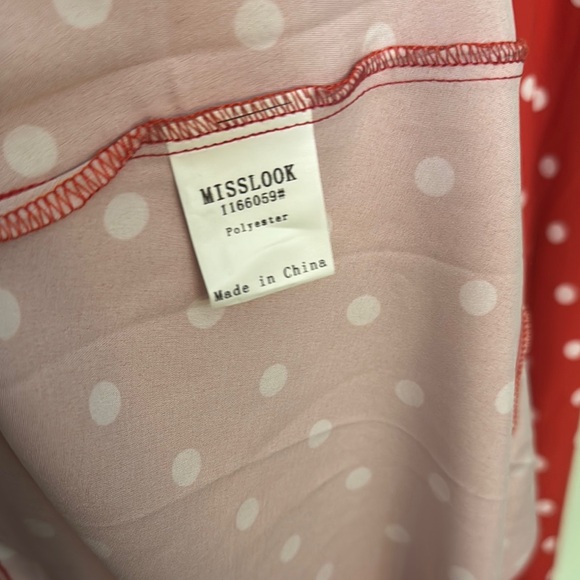 MISSLOOK 2XL Red Polka Dot Dress mini - Picture 9 of 9